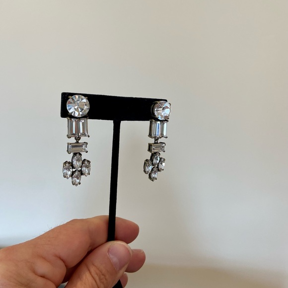 NWT luxury J. Crew crystal drop statement earrings - Picture 6 of 17